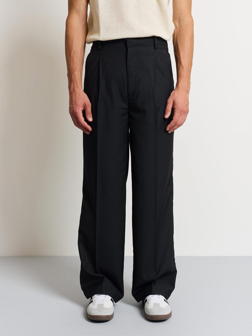 Black Baggy Fit Trousers