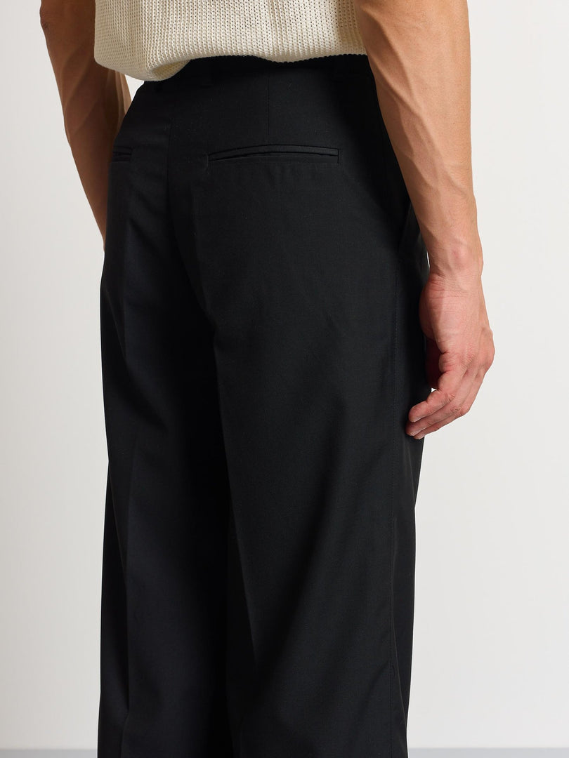 Black Baggy Fit Trousers