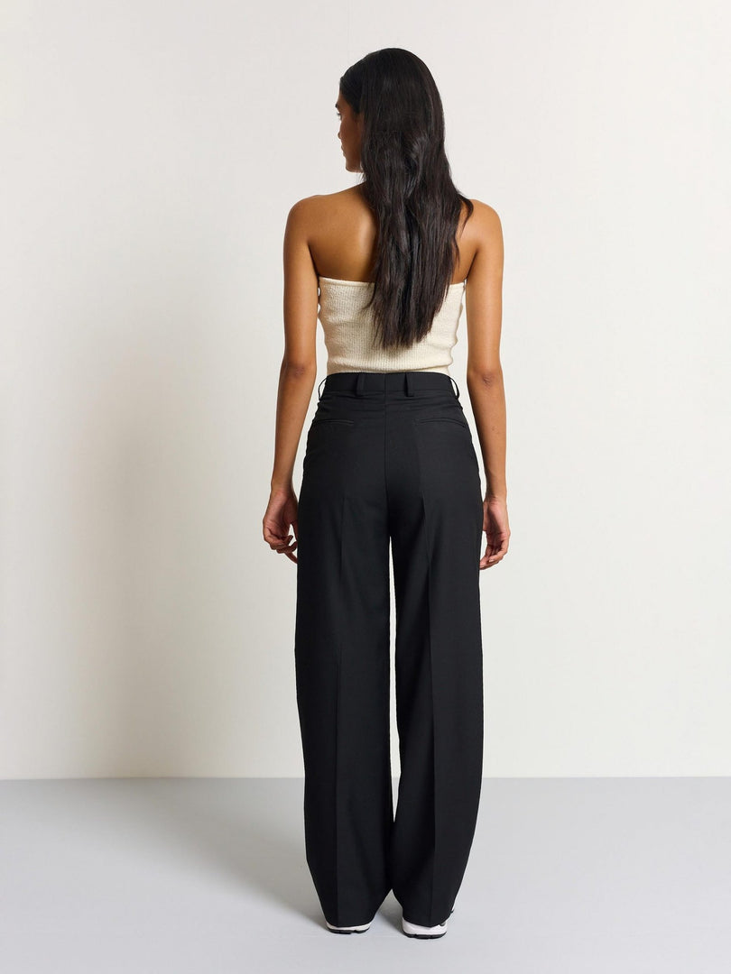 Black Baggy Fit Trousers