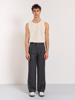 Load image into Gallery viewer, Grey Baggy Pleated Trousers
