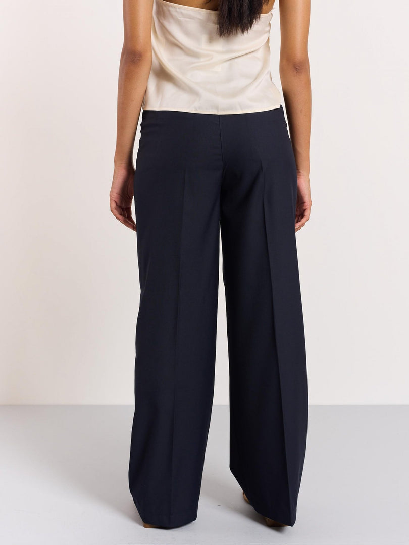 Blue Baggy Fit Trousers