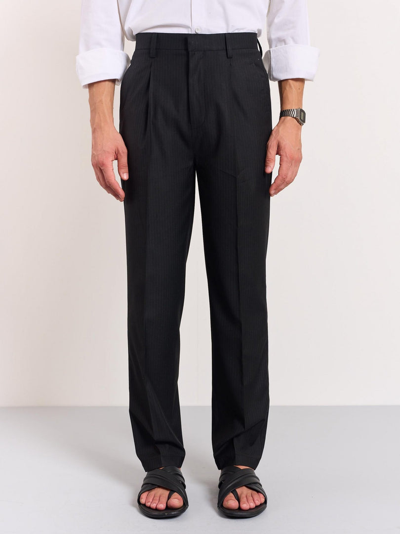 Black Pinstriped Trouser