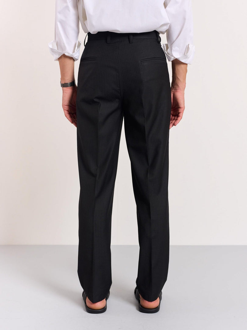 Black Pinstriped Trouser