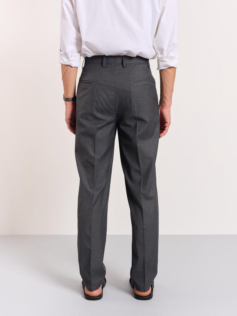 Grey Pinstriped Trouser