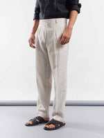 Load image into Gallery viewer, Pinstriped Linen Trousers
