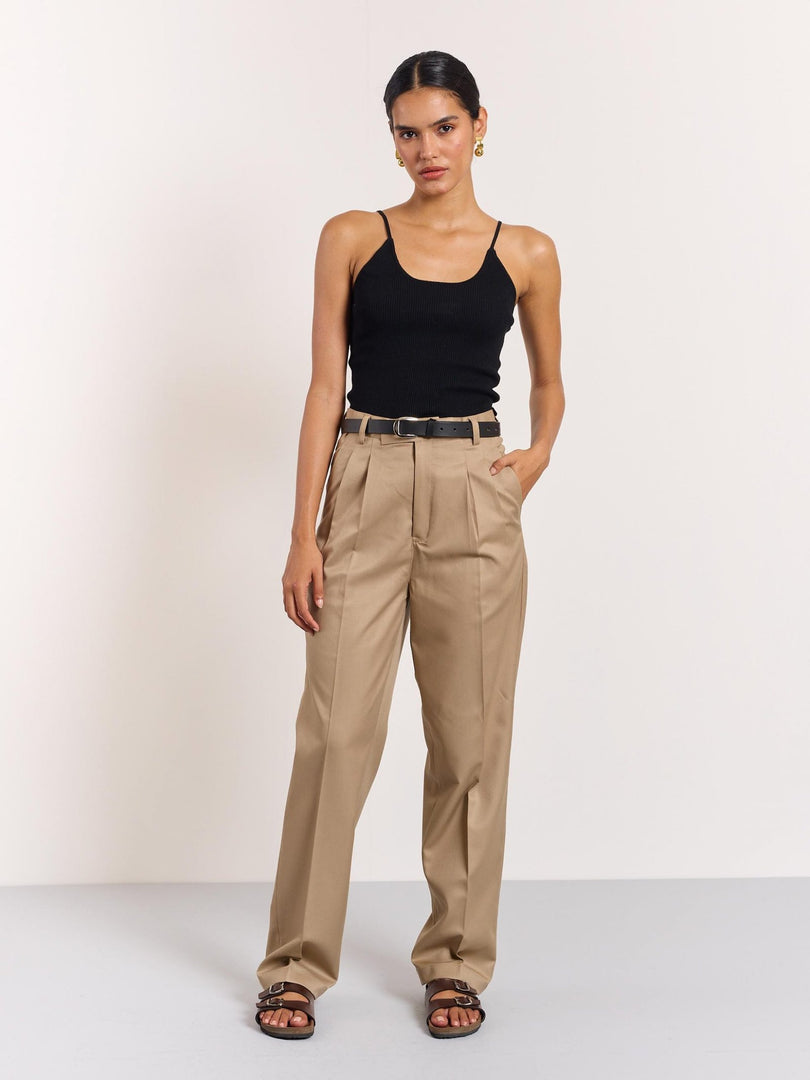 Khaki Tailored Trousers