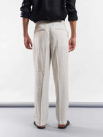 Load image into Gallery viewer, Pinstriped Linen Trousers
