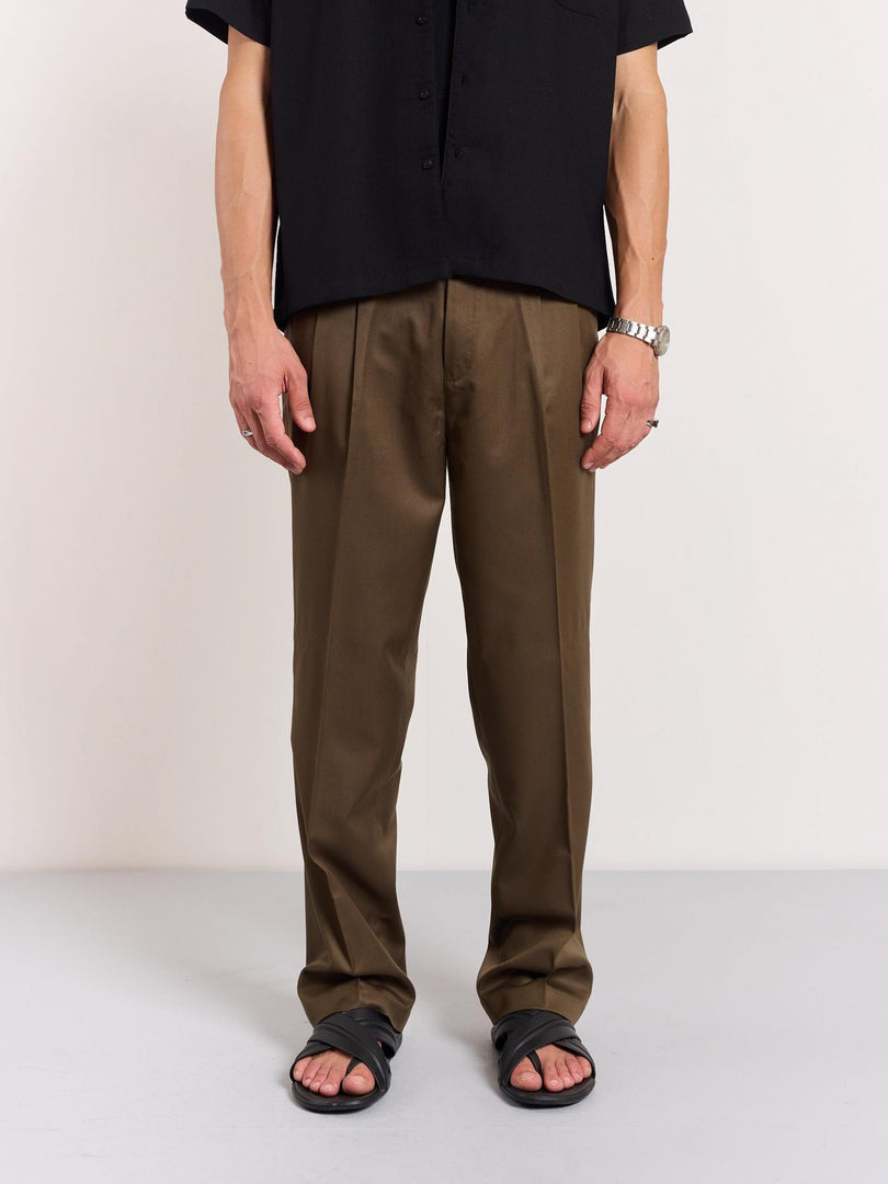 Dark Brown Tailored Trousers