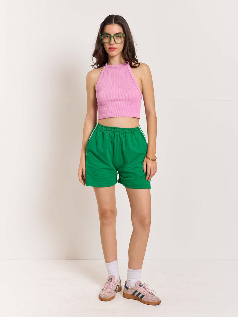 Green Terry Shorts