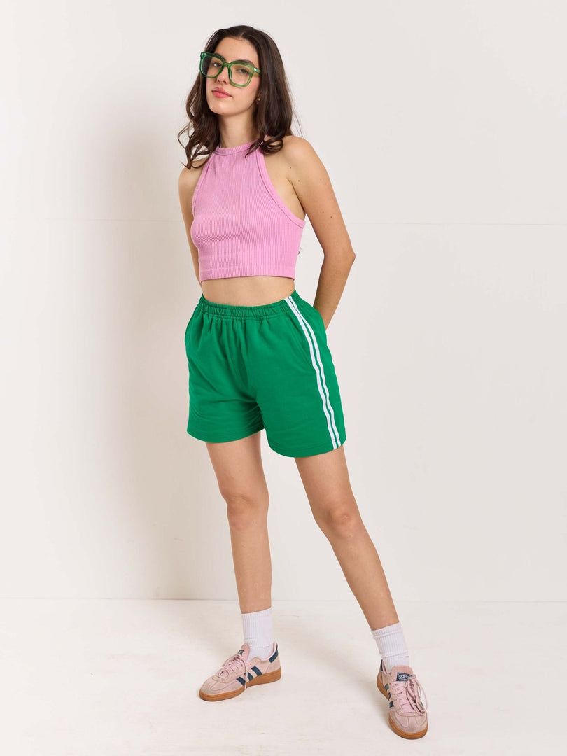 Green Terry Shorts