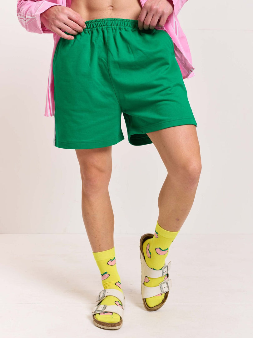 Green Terry Shorts