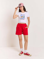 Load image into Gallery viewer, Red Terry Shorts
