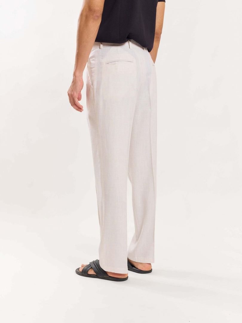 Cream Linen Trousers