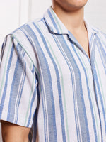 Load image into Gallery viewer, Blue Striped Knit Shirt
