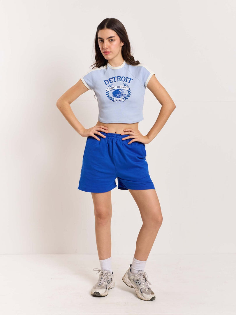 Blue Terry Shorts