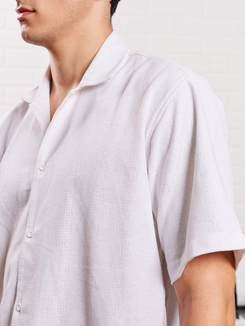 White Patterned Shirt