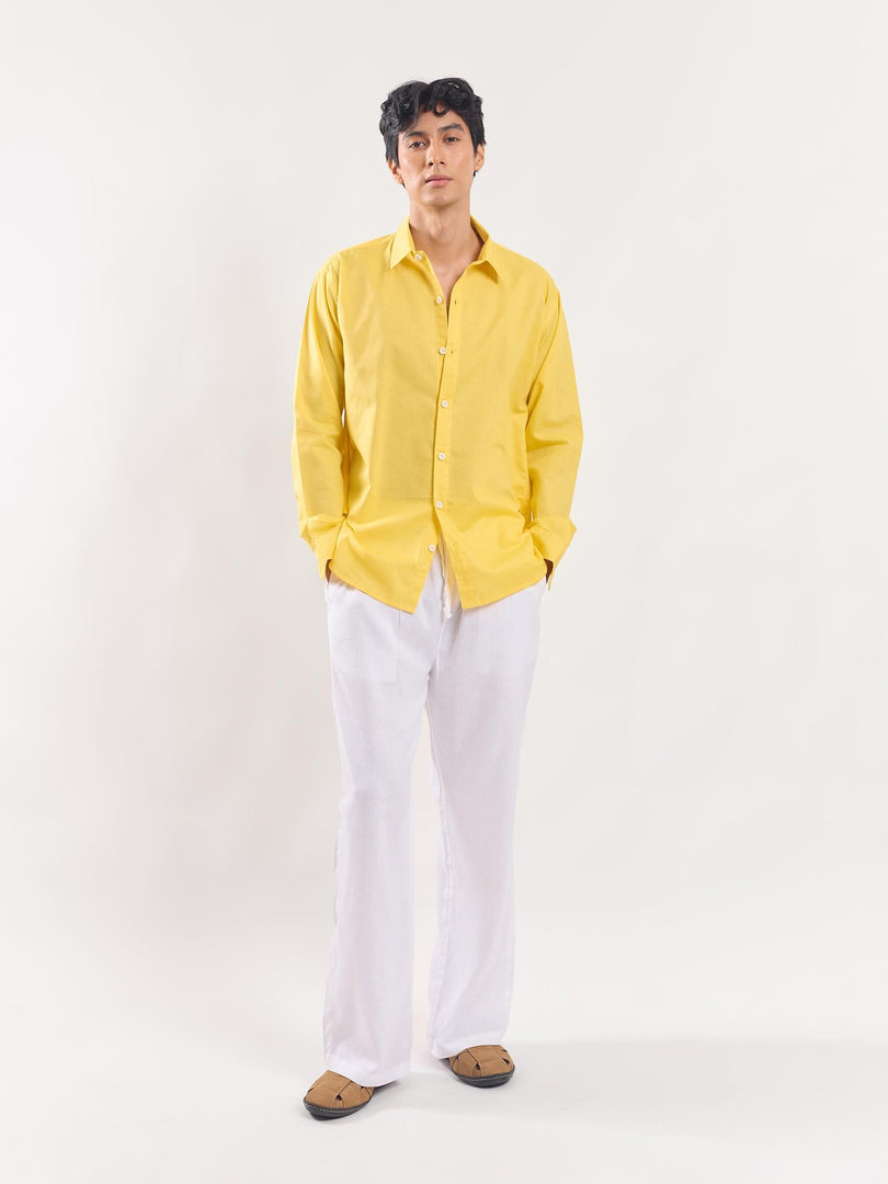 Yellow Linen Shirt