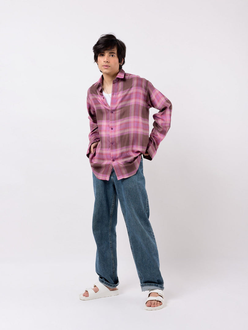 Relaxed Fit Checked Shirt