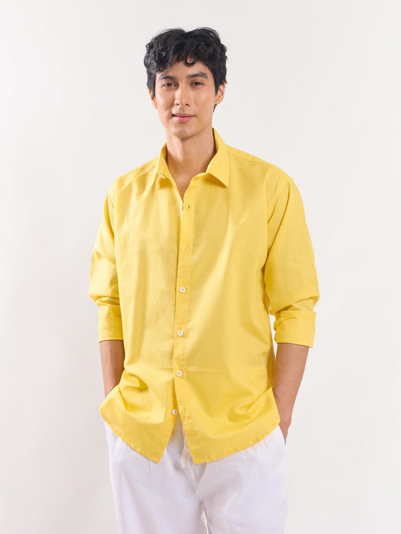 Yellow Linen Shirt