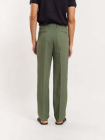 Load image into Gallery viewer, Olive Linen Trousers
