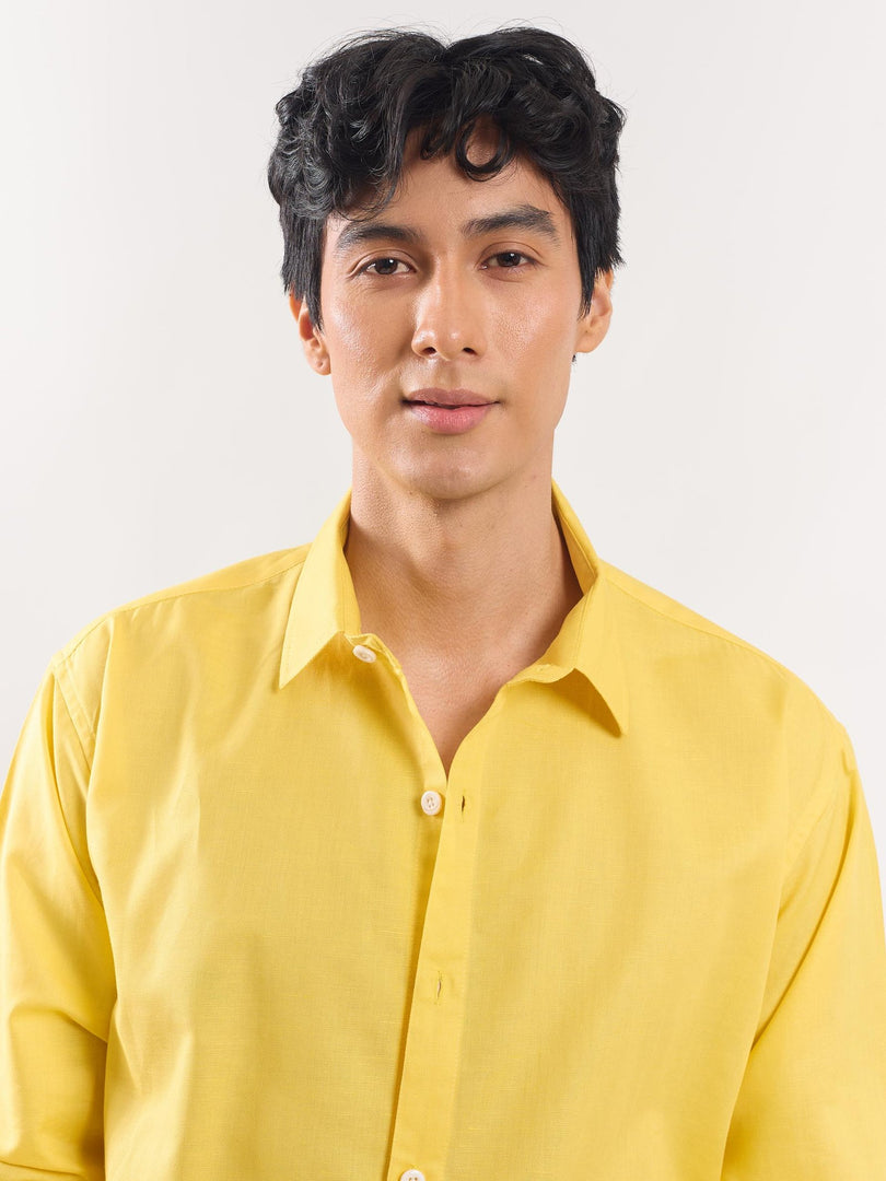 Yellow Linen Shirt