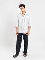 Load image into Gallery viewer, Relaxed Fit Linen-Blend Shirt
