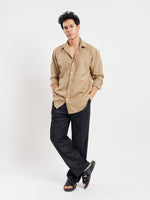 Load image into Gallery viewer, Relaxed Fit Linen-Blend Shirt
