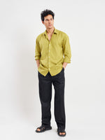 Load image into Gallery viewer, Relaxed Fit Linen-Blend Shirt
