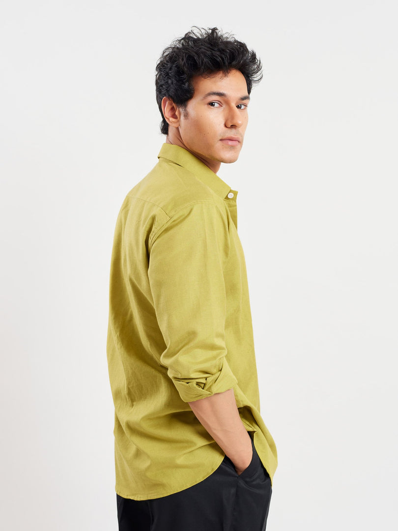 Relaxed Fit Linen-Blend Shirt