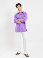 Load image into Gallery viewer, Relaxed Fit Linen-Blend Shirt
