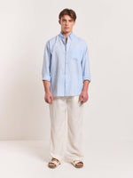 Load image into Gallery viewer, Sky Blue Linen Shirt
