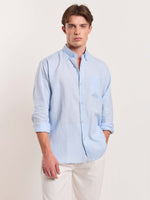 Load image into Gallery viewer, Sky Blue Linen Shirt
