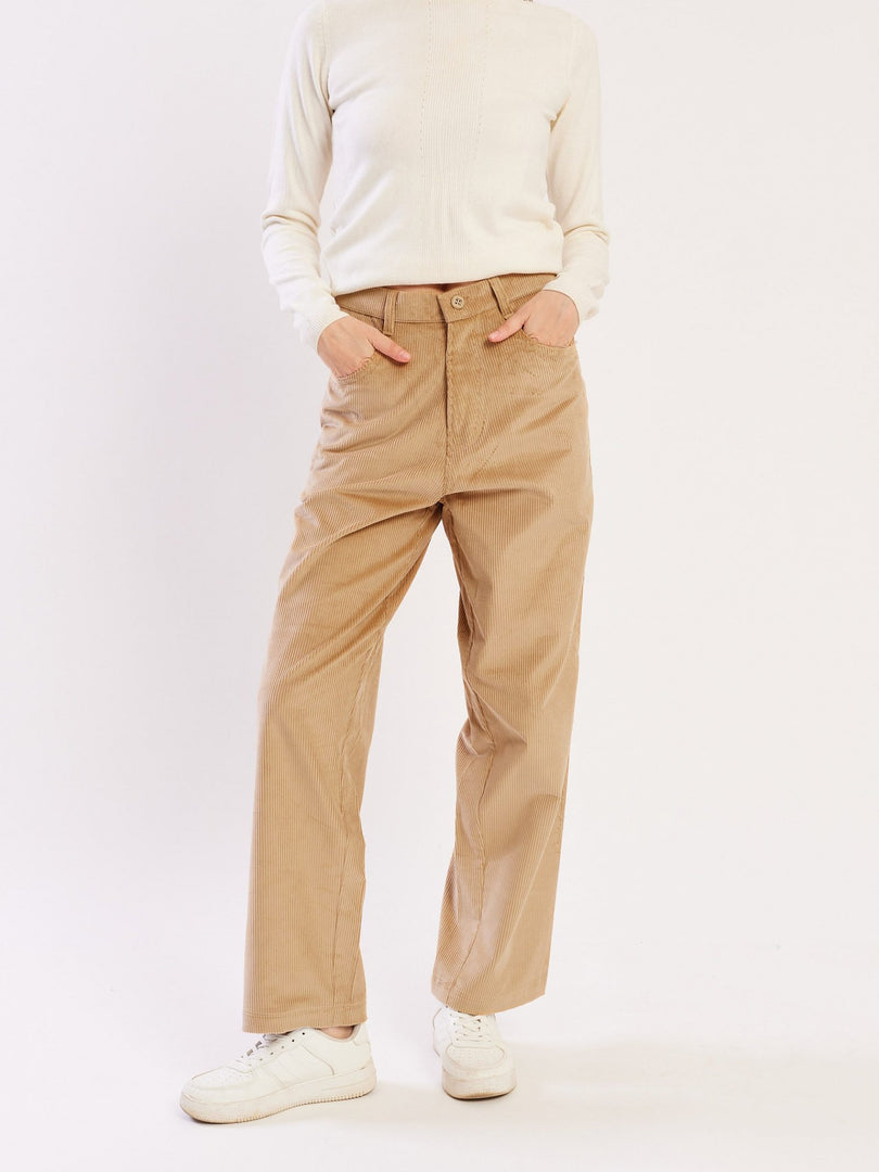 Loose Fit Corduroy Trousers