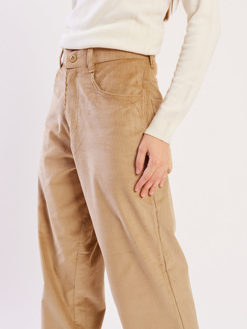 Loose Fit Corduroy Trousers