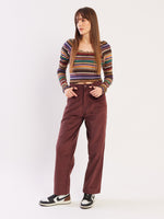 Load image into Gallery viewer, Loose Fit Corduroy Trousers
