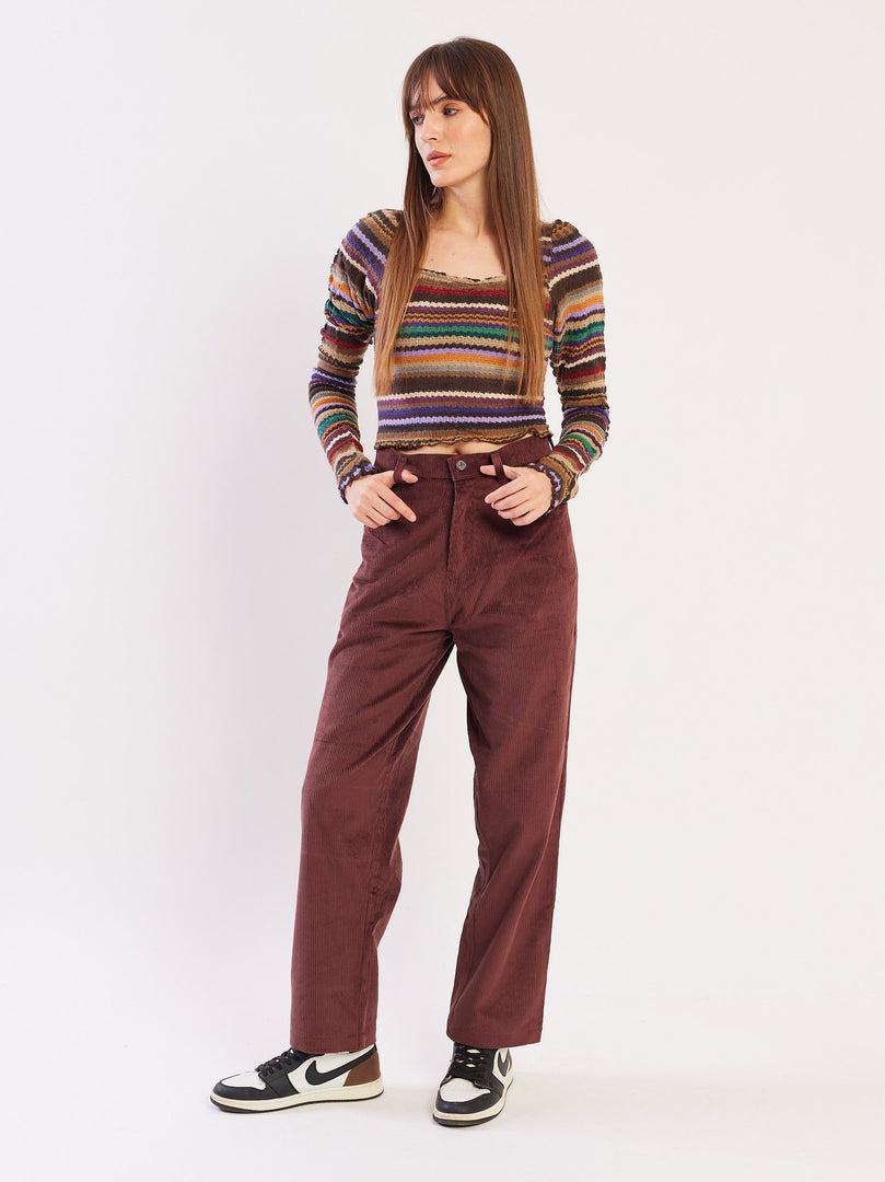 Loose Fit Corduroy Trousers