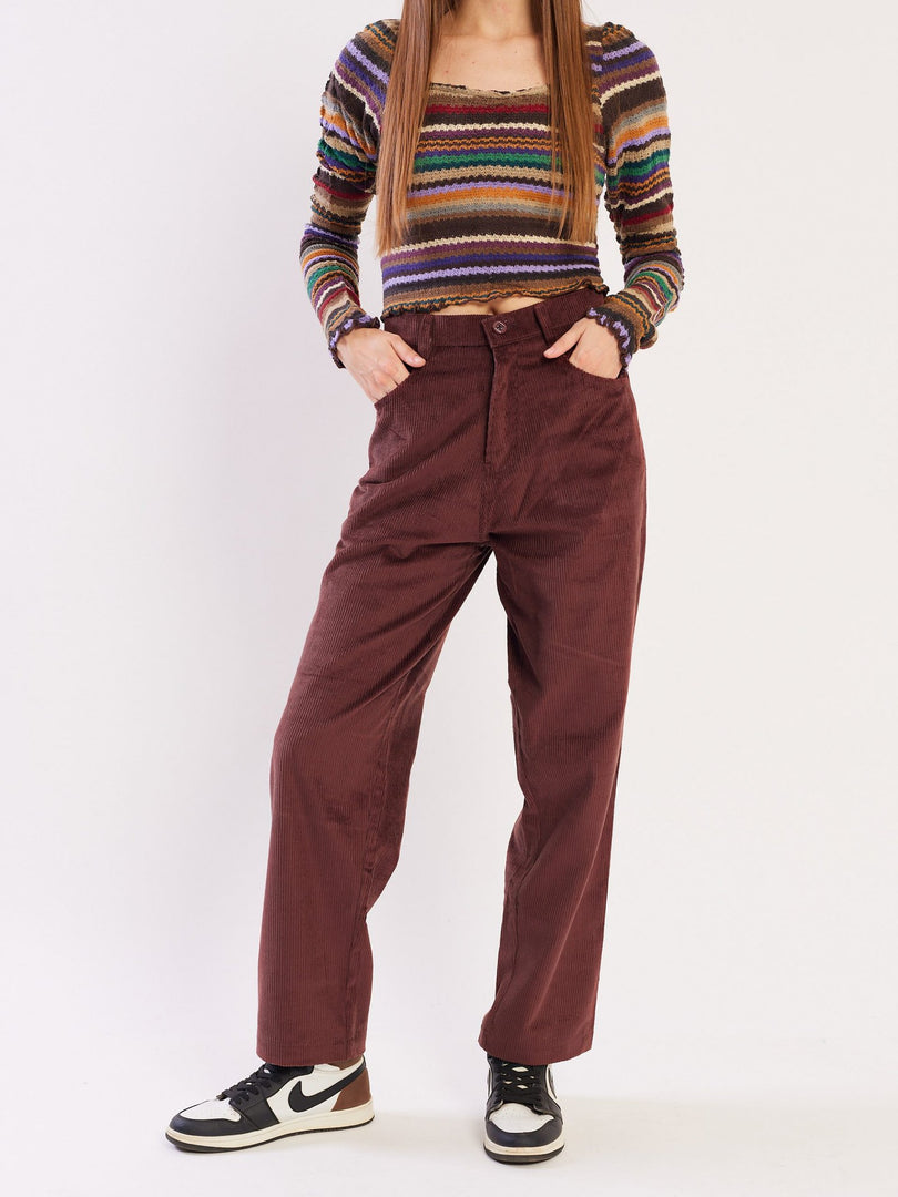 Loose Fit Corduroy Trousers