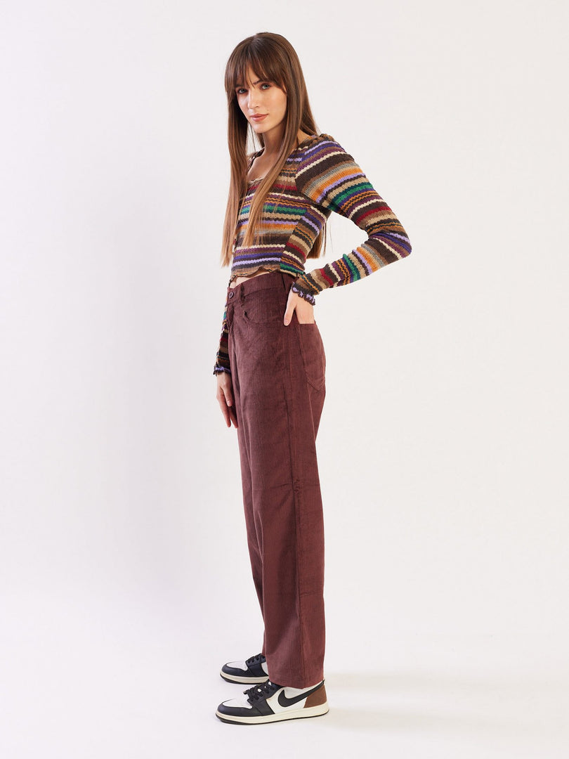 Loose Fit Corduroy Trousers