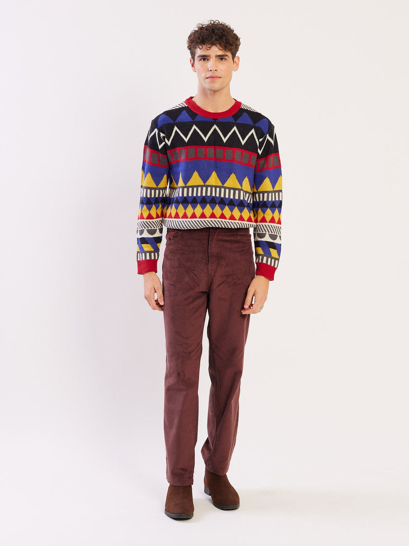 Loose Fit Corduroy Trousers