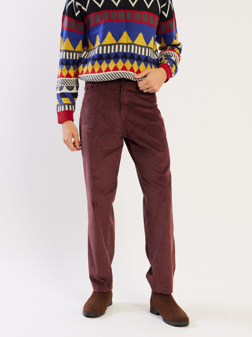 Loose Fit Corduroy Trousers