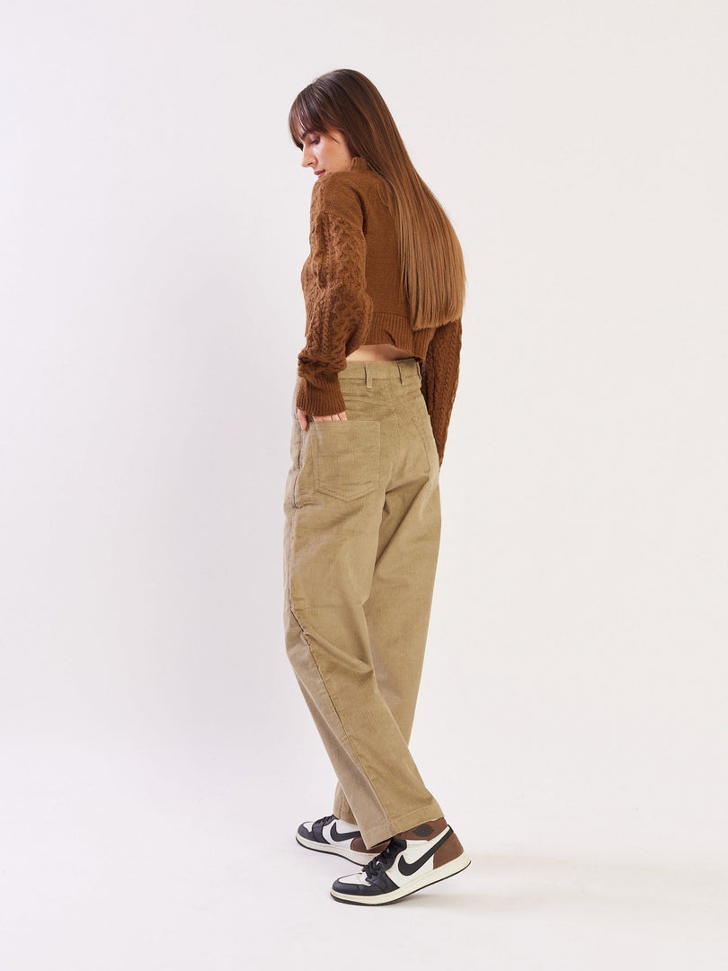 Loose Fit Corduroy Trousers