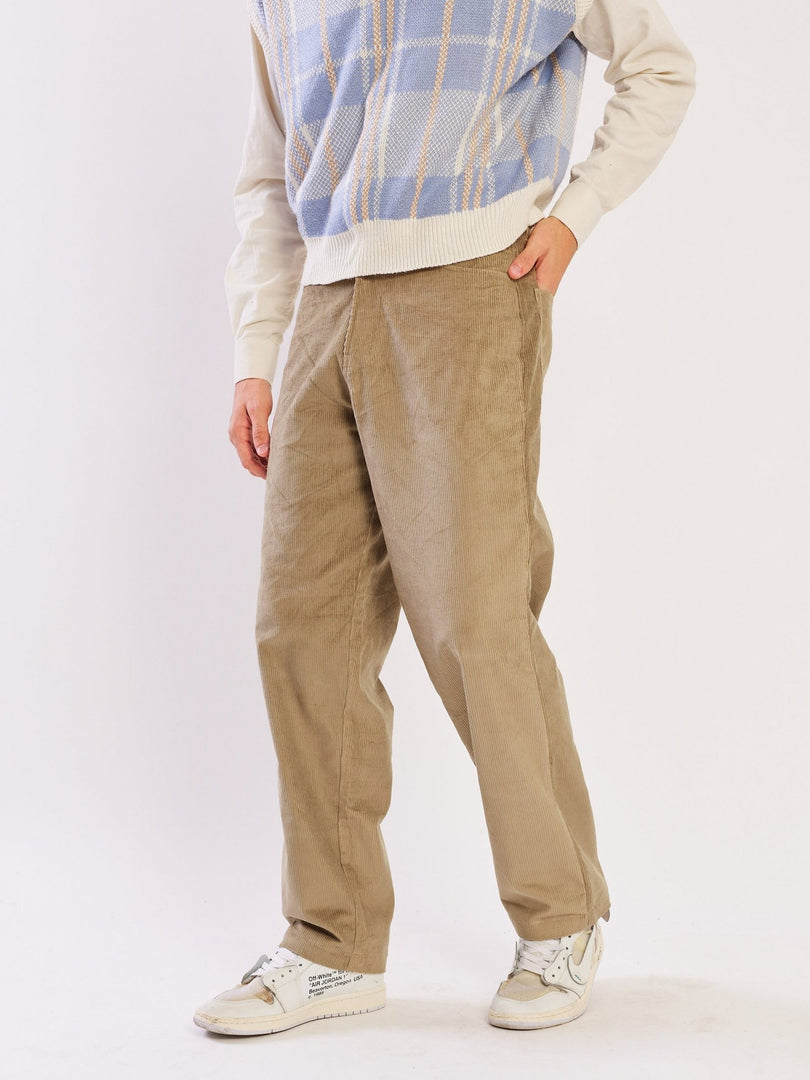 Loose Fit Corduroy Trousers