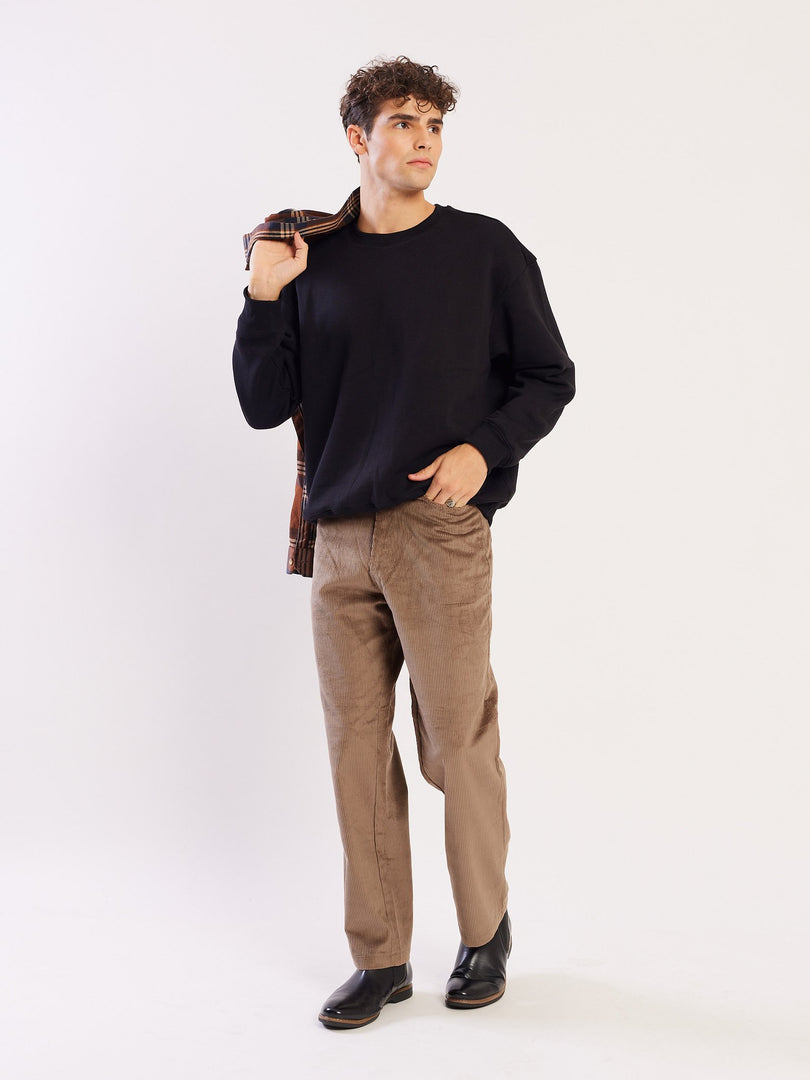 Loose Fit Corduroy Trousers