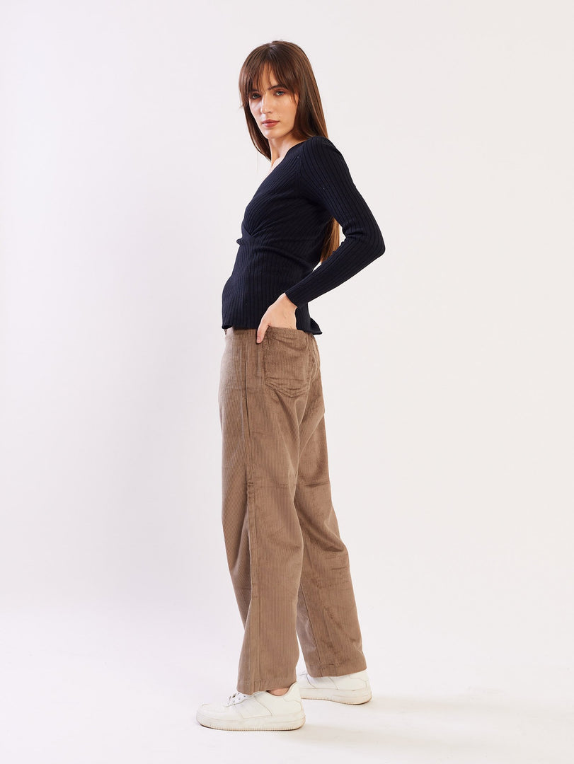 Loose Fit Corduroy Trousers