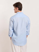 Load image into Gallery viewer, Sky Blue Linen Shirt
