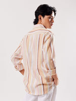 Load image into Gallery viewer, Linen-blend Striped Shirt
