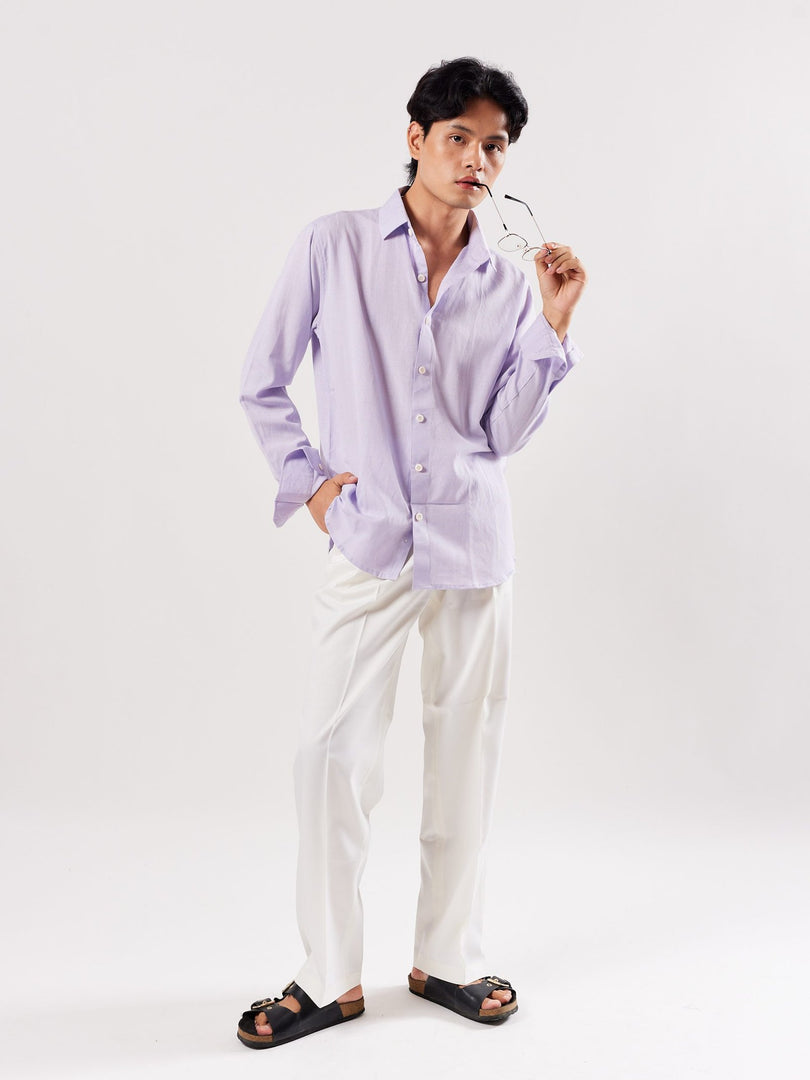 Lilac Linen Shirt