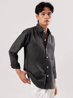 Load image into Gallery viewer, Dark Grey Linen Shirt
