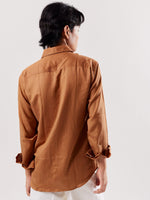 Load image into Gallery viewer, Light Brown Linen Shirt
