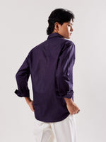 Load image into Gallery viewer, Purple Linen Shirt
